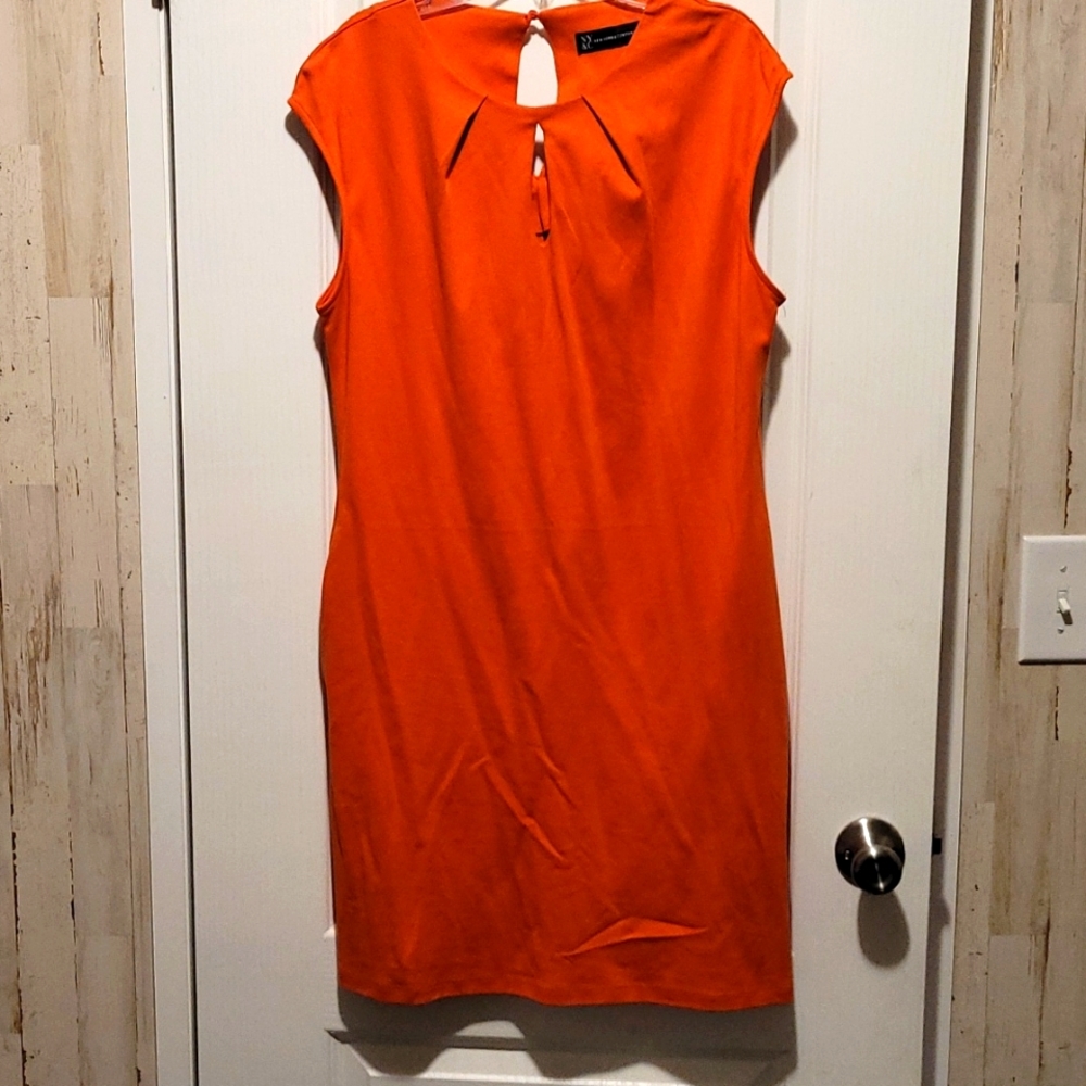 New York and Company orange dress size medium